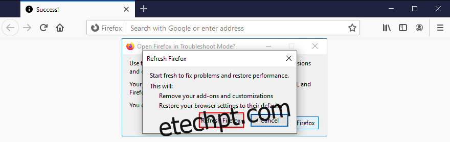 como atualizar o Firefox