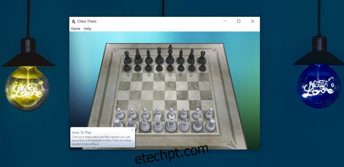 Titãs de xadrez no Windows 10