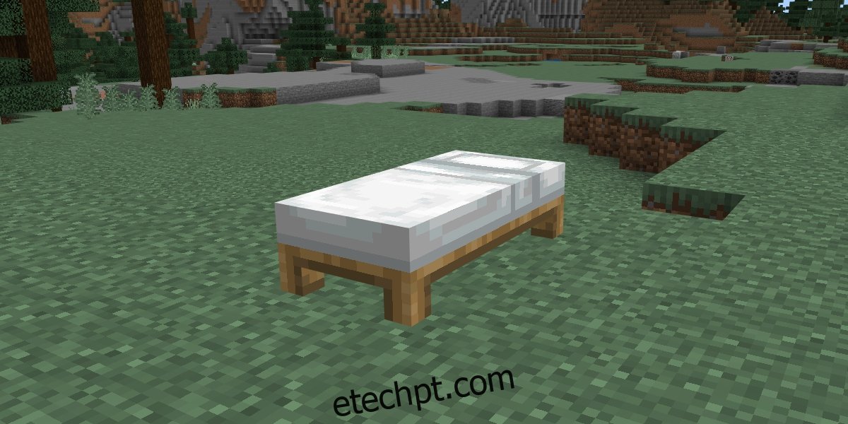 cama em Minecraft