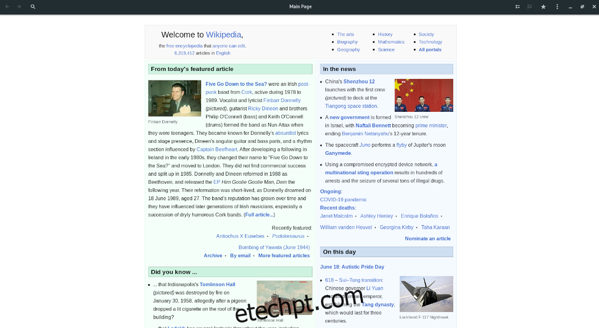ler Wikipedia Linux desktop