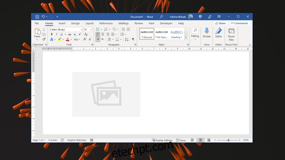 mover imagens no Microsoft Word