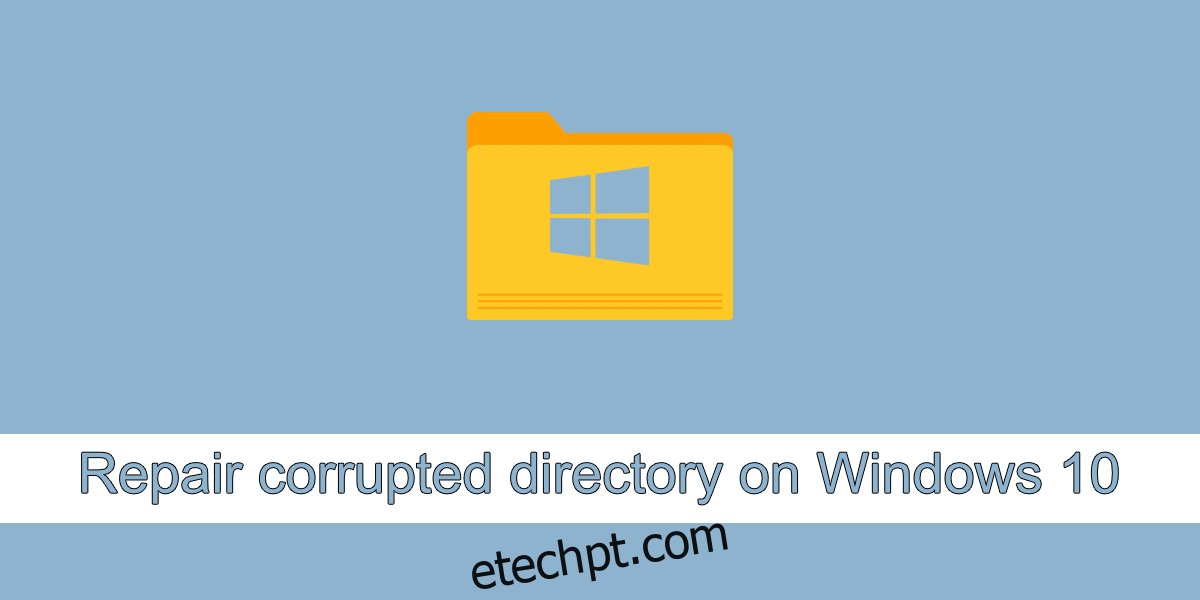 reparar diretório corrompido no Windows 10