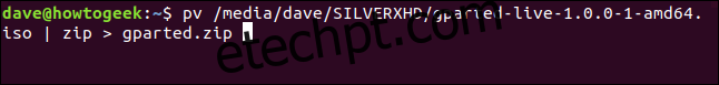pv /media/dave/SILVERXHD/gparted-live-1.0.0-1-amd64.iso |  zip> gparted.zip em uma janela de terminal ”largura =” 646 ″ altura = ”77 ″ onload =” pagespeed.lazyLoadImages.loadIfVisibleAndMaybeBeacon (this); ”  onerror = ”this.onerror = null; pagespeed.lazyLoadImages.loadIfVisibleAndMaybeBeacon (this);”> </p>
<div style=