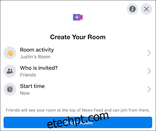 Configure sua sala do Facebook Messenger usando o 